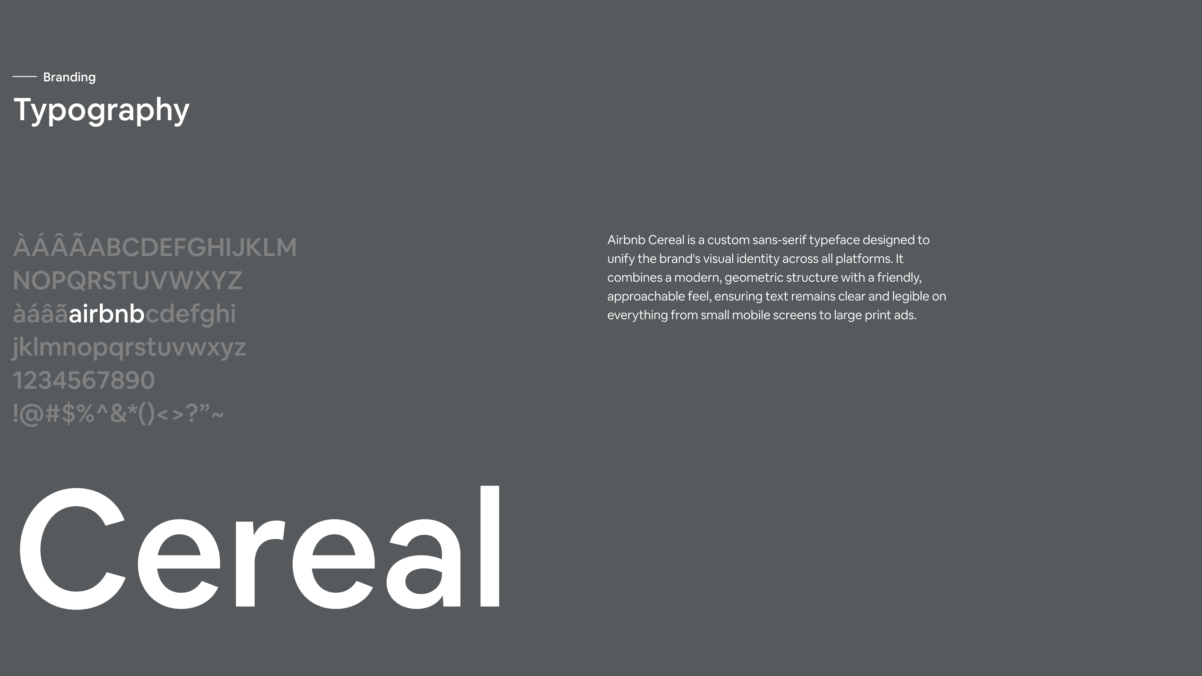Airbnb design system study — slide 2
