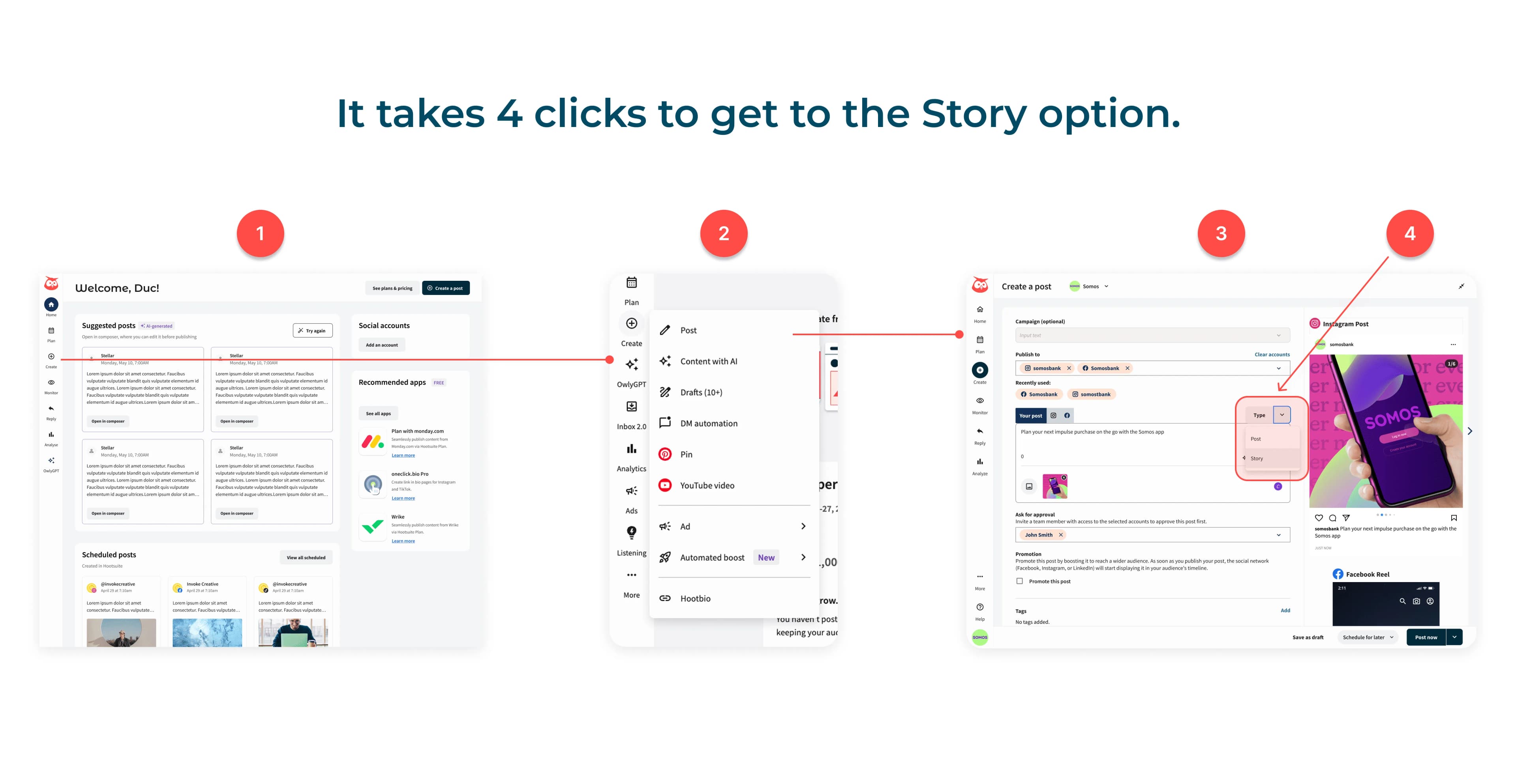 Problem — hidden Stories option